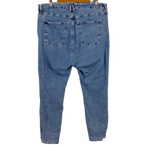 Good American Good Legs High Rise Skinny Stretch Jeans Indigo GL873T Size 20 - Picture 8 of 15